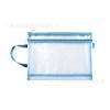 Bolsa transparente para guardar datos de inspección de producción, tamaño A4, bolsa de archivo, cremallera, cuadrícula, portátil, bolsa especial para examen de secundaria y preparatoria