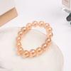 2024 nueva joyería pulsera color champán joyería para mujer pulsera de cuentas lisas básica versátil estilo ins