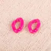 30*21mm macaron multicolor acrílico corrente aberta destacável joia artesanal DIY acessório para pendurar chaveiro bolsa atacado