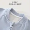 Ropa para Bebé Estilo Primavera y Otoño Romper con Cremallera de Lana y Seda Traje para Gatear Para Salir Niños y Niñas Ropa para el Hogar Fábrica de Origen