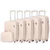 Maleta de Viaje Multicompartimento ABS Transfronteriza Regalo Viaje Caja con Contraseña Impermeable Ruedas Universales Trolley Expandible