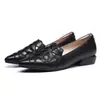 Zapatos de temporada cruzada de comercio exterior con tacón de bloque, nuevo tacón grueso, suela blanda, bordados, calados, transpirables, moda, talla grande para mujer