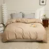 Sábana de 100 hilos de algodón de fibra larga de Xinjiang para todas las estaciones, de algodón puro, color sólido, sencilla, de una sola pieza, funda de almohada, sábana bajera, funda nórdica de algodón puro