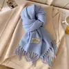 Bufanda Nueva de Color Puro Imitación Cachemir para Mujer en Invierno, Monocromática, Versátil, de Alta Gama, Protector de Cuello Cálido, Bufanda para Cuello para Parejas