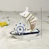Novas Decorações de Barcos Estilo Mediterrâneo Transfronteiriças, Pequenos Velheiros Golfinhos, Lembranças de Viagem à Beira-Mar