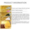Máscara Dorada de Mariposa Completa en Inglés Mascarilla de Cristal Dorado Hidratante Reafirmante de Colágeno Fábrica de Comercio Exterior Transfronterizo