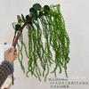 Amante de las plantas verdes artificiales Rattan de lágrima Flor artificial Colgante de pared Cuentas de Buda Flor artificial Enredadera Boda Boda Fondo de techo Flor decorativa