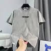 Nueva Camiseta de Manga Corta Tie-Dye para Hombre Verano 2026, Corte Holgado, Cuello Redondo, Estampado de Letras, Top Casual de Moda para Hombre