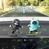 Monos deslizantes de oso patinador para coche, adornos móviles de oso de dibujos animados para coche, pantalla de control central, panel de instrumentos, oso, adornos para coche nuevo