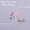 Zm Nuevo Super Flash Circonita Cruz Joyería para Uñas Arte de Uñas Joyería de Circonita Incrustada Plata Blanco Negro Cobre Joyería de Diamante para Uñas 28