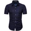 Moda Europea y Americana Casual Camisa Floral de Manga Corta Juventud Delgada Top de Flores de Playa Corte Delgado Cardigan para Deportes al Aire Libre Moderno