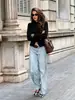 Marca Z, comercio exterior, estilo europeo y americano, en stock Ropa de mujer ZA, nueva moda 2026, nueva chaqueta de estilo chino con nudo
