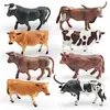 Set de 8 Figuras de Animales de Granja Figuras Realistas de Vaca y Toro con Terneros Modelos de PVC para Juguetes Educativos y Decoraciones Perfecto para Niños