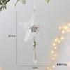 Adornos navideños transfronterizos, lazo de copo de nieve acrílico, adorno para árbol de Navidad, colgante pequeño, adorno navideño, adornos colgantes