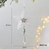 Decoraciones Navideñas Transfronterizas Copo de Nieve Acrílico Campanas Estrella de Cinco Puntas Lazo Decoración de Árbol de Navidad Colgantes Pequeños