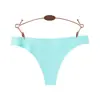 Tanga Sin Costuras para Mujer Fino de una Pieza de Seda Helada Ropa Interior Deportiva Yoga Fitness Invisible Sexy Tanga para Mujer de Verano