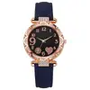 Reloj de Mujer con Correa de Cuero de Moda, Pedrería, Diseño Fresco, Relojes de Pulsera para Dama, Accesorios de Moda