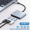 Estación de Acoplamiento Tres en Uno con Carga Pd, Proyección de Pantalla de Teléfono Móvil, Hub USB Tipo-C a HDTV 3 en 1