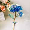 Ramo de Rosas de Colores, Decoración de Flores Inmortales Simuladas, Venta al por Mayor en Puesto de Mercado Nocturno, Souvenir Creativo para el Día de San Valentín