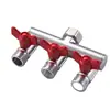 Torneira de Um para Dois com Válvula Angular de Interruptor, Válvula Desviadora de Três Vias Quatro Vias de Saída Dupla para Máquina de Lavar, Acessórios Conectores Universais