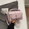 Bolso Boston Cuadrado Pequeño Melard de Nicho Coreano Bolso de Hombro Estilo Nuevo Bolso Cruzado Retro Simple