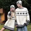 Suéter de Punto Estilo Coreano Estilo Relajado Retro de Gama Alta Fair Isle para Hombre y Mujer Otoño e Invierno 2025 Nuevo Suéter de Punto Holgado