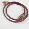 2Rca a 2Rca con Blindaje Amplificador Reproductor de Alta Definición Cable de Loto de Dos a Dos Cuatro Cabezas Cable de Audio AV de 2 a 2