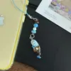 Lindo y Peculiar Fondo de Bikini Vecinos' Peces Tontos Colgante para Celular Adorno de Cuentas de Colores Regalo para Mejores Amigos