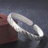 Pulseira Meridian de coração antigo vermelho líquido, pulseira retrô banhada a prata, pulseira de chuva de meteoros, coração aberto, pulseira de chuva de meteoros Meridian, atacado