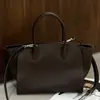 Bolso Marlo12 de Piel Genuina, Modelo Nuevo 2026, Gran Capacidad, Estilo Minimalista, Versátil para el Trabajo, Bolso de Hombro Único Cruzado