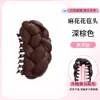 Coque de peruca para mulheres, topo alto, prendedor de garra trançado, coque elegante em botão de flor, ferramenta para penteado volumoso, flor artificial para a parte de trás da cabeça