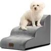 Escalera de Escalada Personalizada para Mascotas con Peldaños de Esponja, Extraíble y Lavable, Escalera de Sofá Multicapa Antideslizante para Perros para Subir y Bajar de la Cama