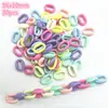 Accesorios hechos a mano con cuentas en forma de lazo de moda, mezcla multicolor, cuentas para la diversión DIY de los niños