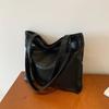 Estilo coreano elegante simples casual grande capacidade bolsa de ombro 2024 outono nova face macia estudante universitário bolsa de viagem