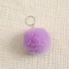 Llavero de Piel de Conejo Rex Sintética Accesorios para Ropa Materiales Auxiliares Accesorios para Joyería Bolsos Piel Sintética Colgante de Pompón Pequeño Multicolor Venta al por Mayor