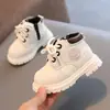 Nuevas Botas de Primavera y Otoño para Niños y Niñas de 1-2 a 3 Años Zapatos Suaves para Bebés y Niños Pequeños Antideslizantes Zapatos de Cuero Británico Trbottomy