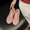 Zapatos Bean Bean para Mujer Zapatos Inestables Lazo Boca Baja Suela Blanda Piel Suave Zapatos Individuales para Mujer 2026 Nuevos Zapatos Planos de Ballet Huevo Enrollado