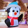 Boneco de Neve Inflável Enfeite de Natal Brinquedo Iluminado Jogo de Gramado Argola Girafa Velho Bola de Janela Árvore Inflável