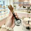 Cuchara redonda de oso de dibujos animados para niños, cuchara sopera pequeña con mango de imitación madera, cuchara para leche en polvo, cuchara para arroz, cuchara para sopa, cuchara para postre