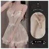Lingerie sexy para mulheres, roupa íntima de verão, elegante e sedutora, estilo puro e sensual, vestido de princesa, camisola transparente e quente, roupa de casa para mulheres