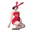 Top de Tubo de Encaje Nupcial Retro para Chica Caliente con un Hombro Falda de Cadera Estilo Discoteca Ropa Interior Sexy Vestido con Cintura Transparente