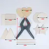 Tie-Dye Geométrico Madera Contrachapada Herramienta Modelado Rompecabezas Añil Viruta de Madera Aprendizaje Hecho a Mano Materiales Impresión y Teñido Tinte Añil Batik