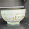 Tigelas e Pratos de Cerâmica, Série de Tigelas e Pratos Simples Chuva Pastoral de Primavera Louças, Tigelas e Pratos Redondos de Luxo Leve, Tigelas e Pratos com Padrão de Pedra, Nórdico