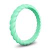 Anéis de Silicone Transfronteiriços da Amazon Anel Esportivo Feminino Estilo Torcido da Amazon Pulseira Anel de Silicone