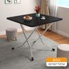 Mesa Plegable para Uso en Casa, Mesa de Comedor para Apartamento Pequeño, Mesa de Comedor para Casa de Alquiler, Mesa Pequeña para Puesto Exterior, Portátil