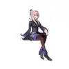 Nuevo producto transfronterizo: Postura Sentada Chica Hermosa Figura de Lin Yuxia, Muñeca de Belleza 2D, Adorno de Modelo de Coche