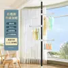 Perchero de Piso a Techo Acero Inoxidable 304 para el Hogar de Pie Barra Telescópica Sin Taladro Perchero para Colgar Ropa en Balcón Ventana