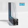 Puertas y ventanas Weidun VDx70 ventana abatible ventana de aluminio de puente roto sistema de sellado balcón aislamiento acústico ventana de piso a techo hogar hermosa atmósfera