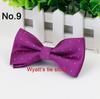 Estilo coreano cor sólida dos homens Silver Point Bow Tie sul-coreano de seda casamento Bow Tie Dress Business Bow