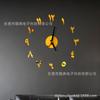 Reloj de pared acrílico transfronterizo, reloj creativo irregular, bricolaje, reloj de espejo 3D digital nórdico simple